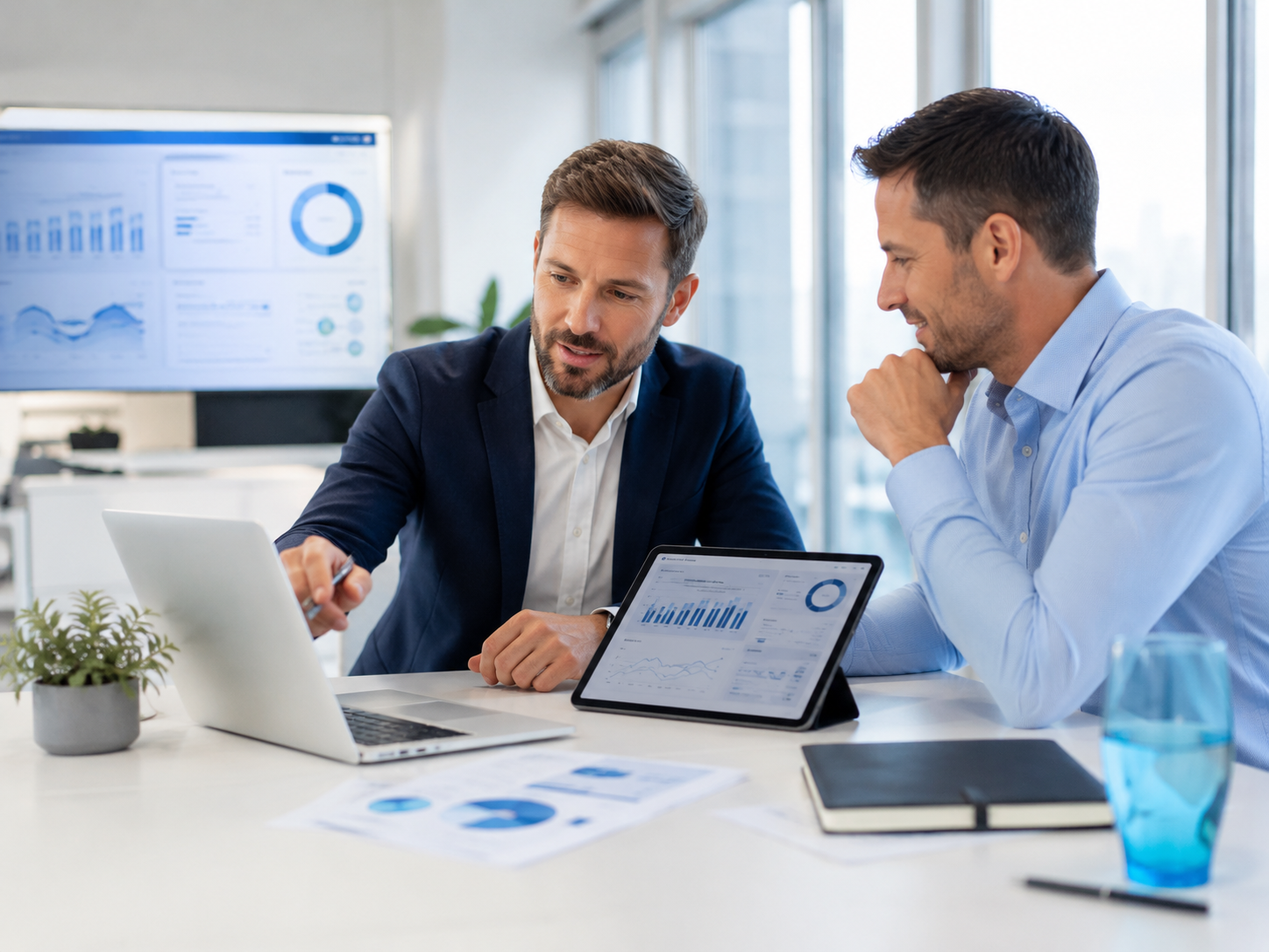 Professional business meeting about digital growth and marketing strategy
